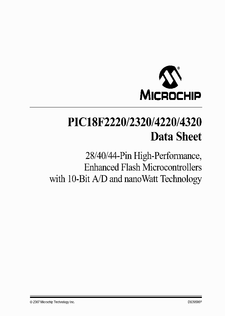 PIC18F222007_1152959.PDF Datasheet