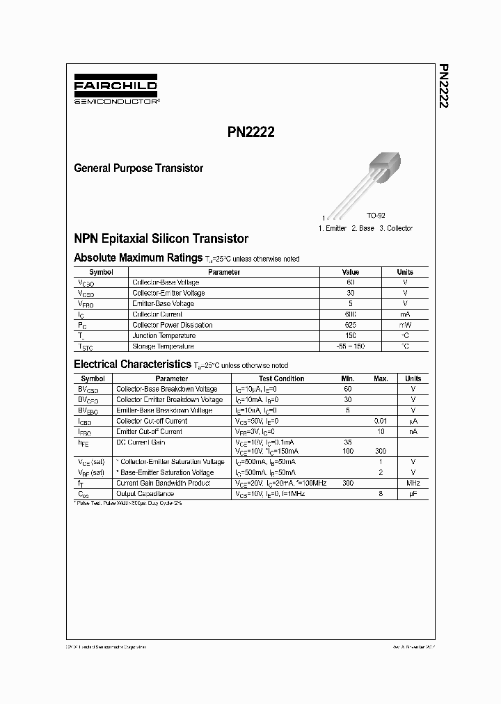 PN2222_1297079.PDF Datasheet Download --- IC-ON-LINE