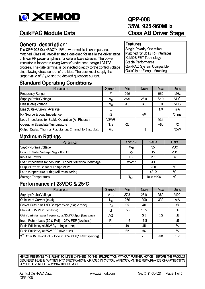 QPP-008_1299997.PDF Datasheet