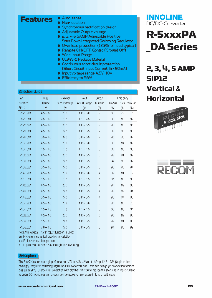 R-5212PA07_1115386.PDF Datasheet Download --- IC-ON-LINE