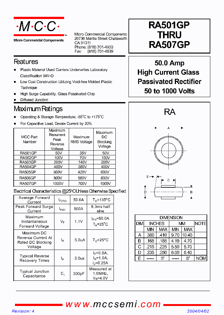 RA507GP_1300619.PDF Datasheet