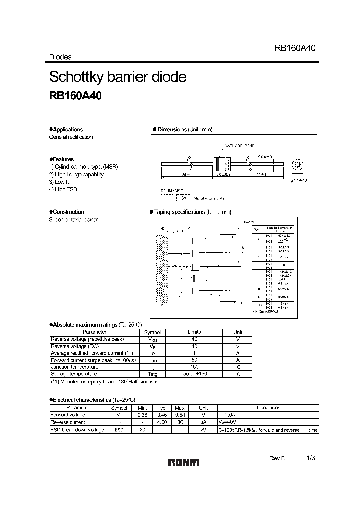 RB160A401_1090735.PDF Datasheet