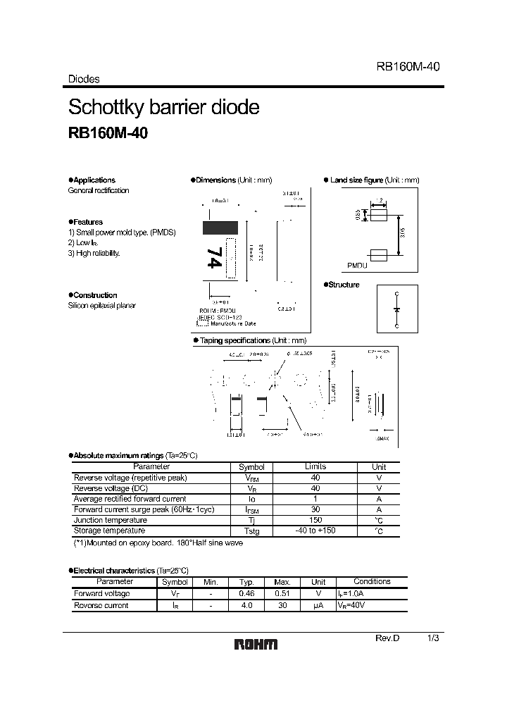 RB160M-401_1300686.PDF Datasheet