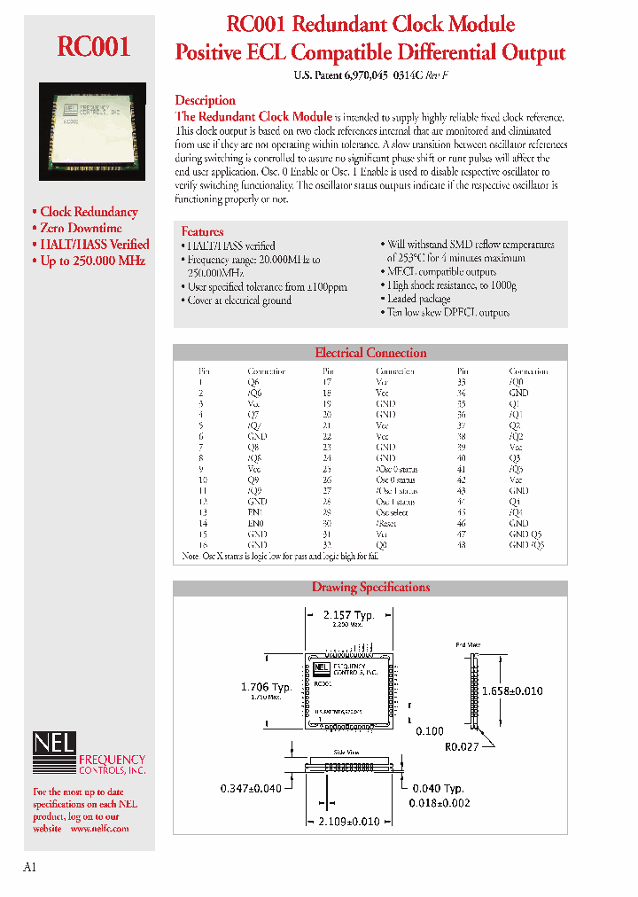RC001_1300851.PDF Datasheet Download --- IC-ON-LINE