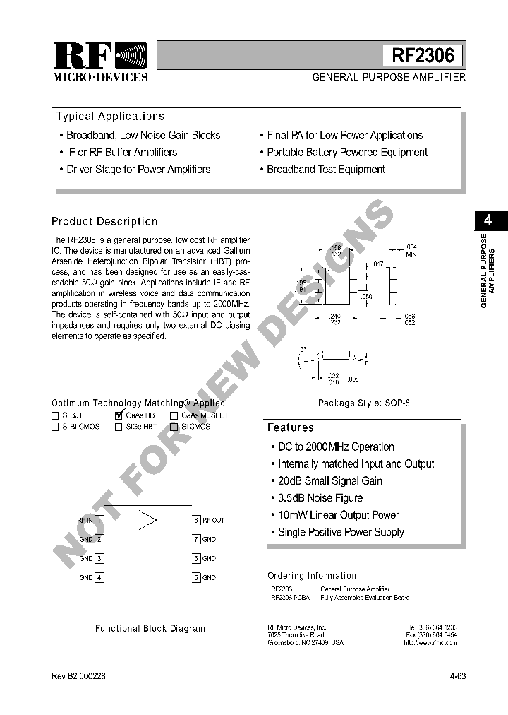 RF2306PCBA_1301297.PDF Datasheet