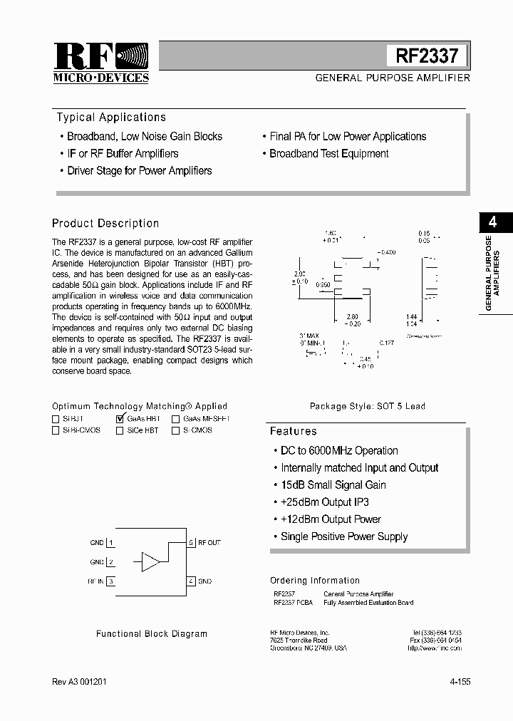 RF2337PCBA_1301317.PDF Datasheet