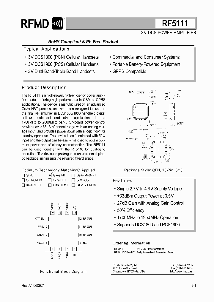 RF5111_1021697.PDF Datasheet