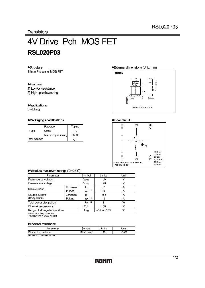 RSL020P03_1302785.PDF Datasheet