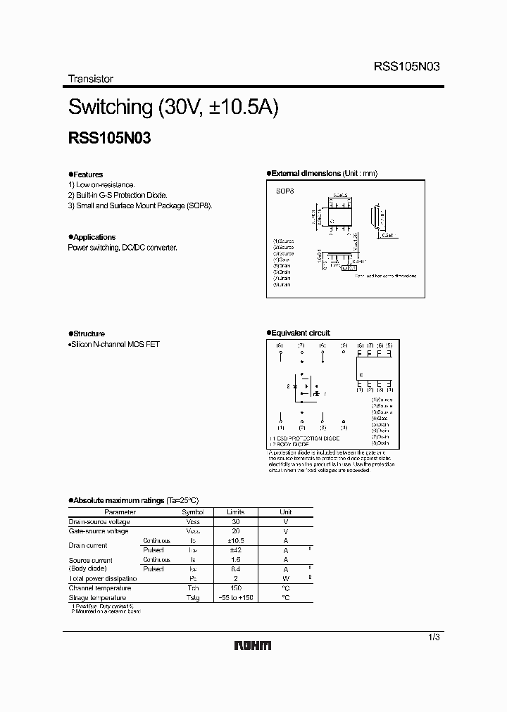 RSS105N03_1302810.PDF Datasheet