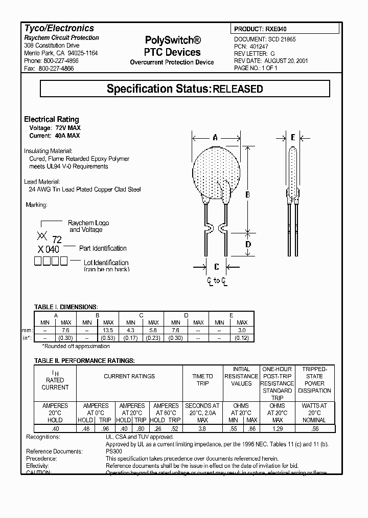 RXE040_1303123.PDF Datasheet Download