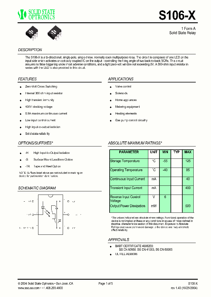 S106-X_1303182.PDF Datasheet