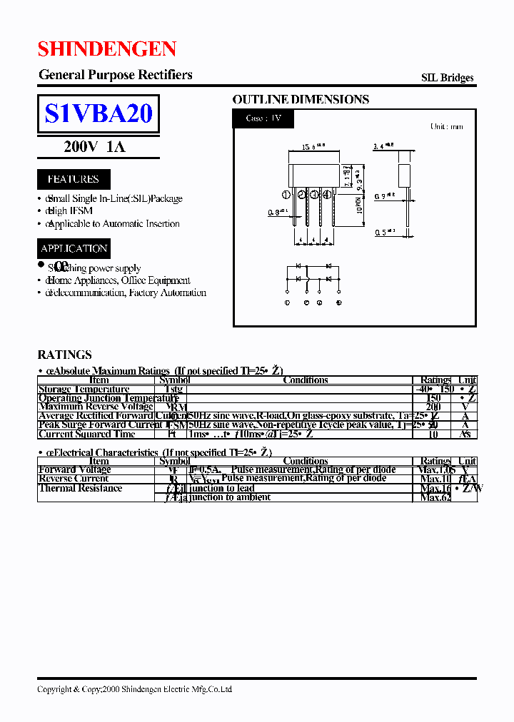 S1VBA20_1303400.PDF Datasheet