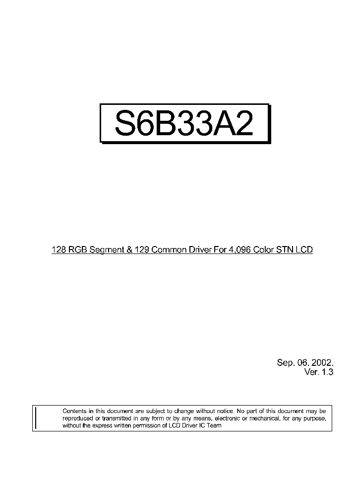 S6B33A2_1304099.PDF Datasheet