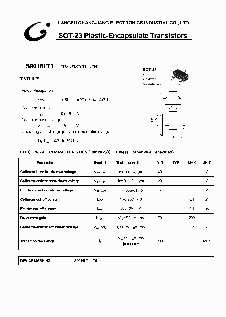 S9016LT1-SOT-23_1304334.PDF Datasheet