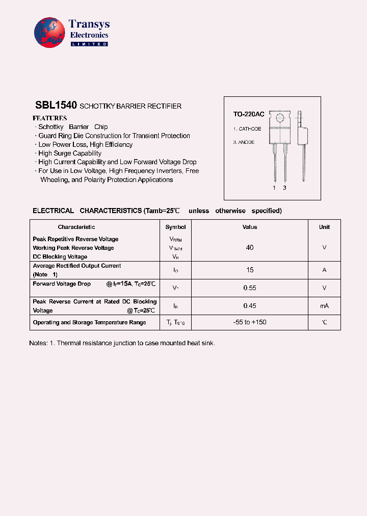 SBL1540_1305325.PDF Datasheet