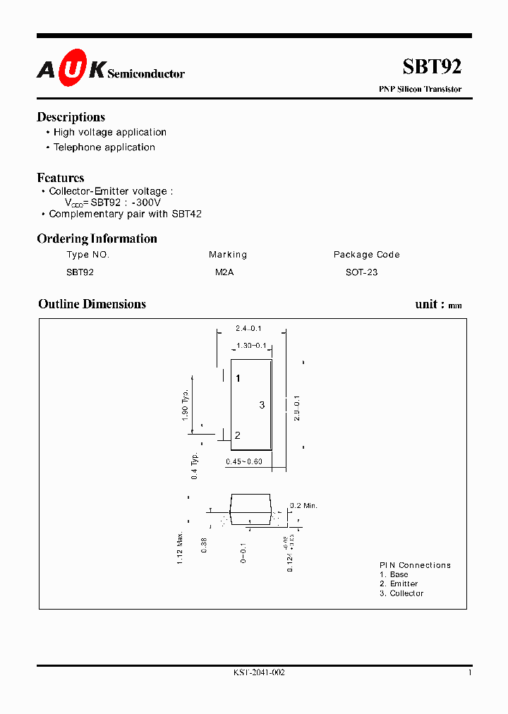 SBT92_1305482.PDF Datasheet