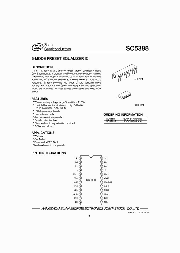 SC5388S_1305741.PDF Datasheet Download --- IC-ON-LINE