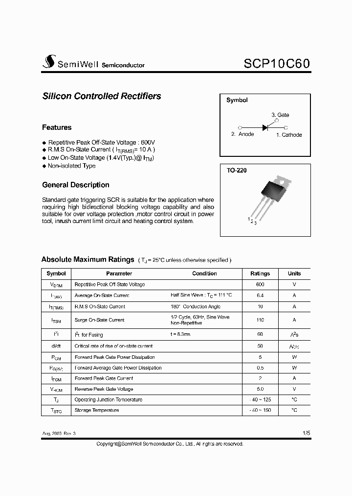SCP10C60_1305958.PDF Datasheet