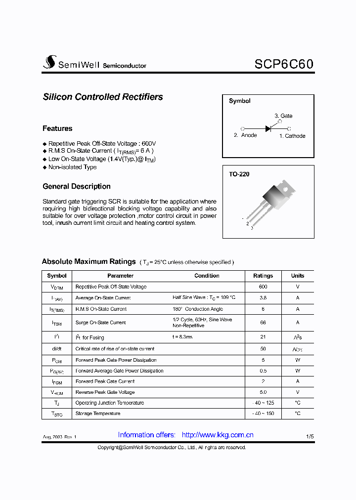 SCP6C60_1305974.PDF Datasheet Download --- IC-ON-LINE