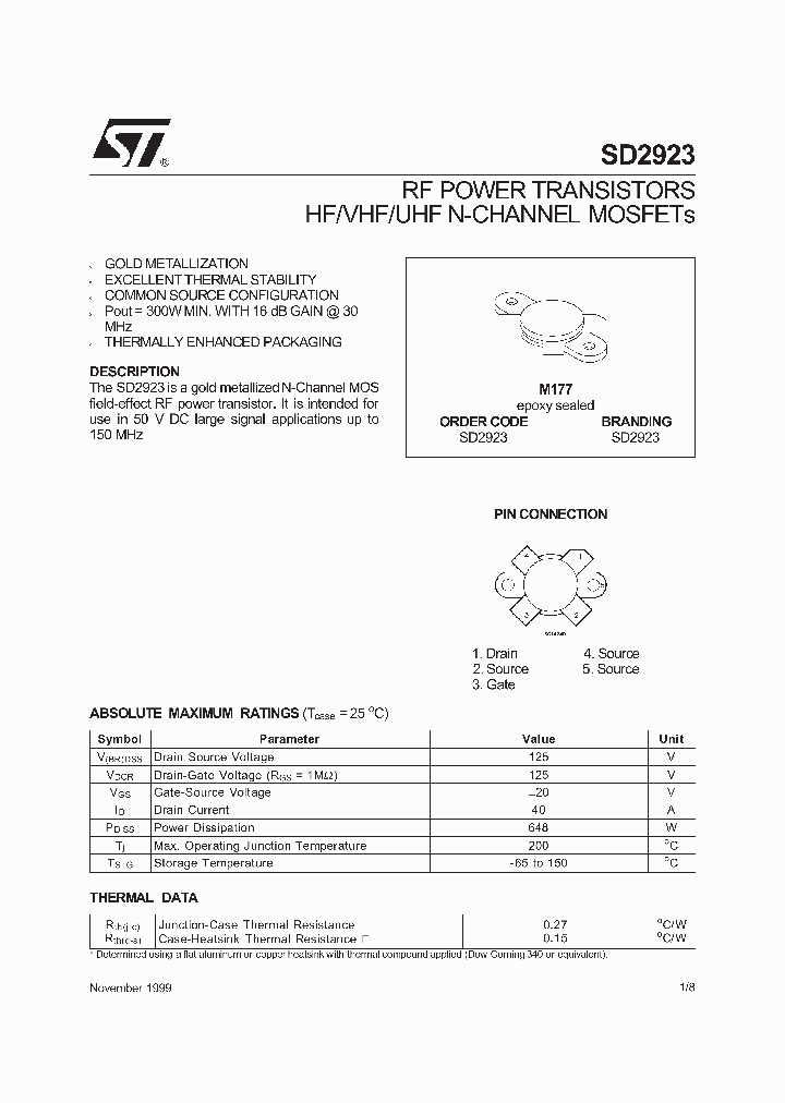 SD2923_1306247.PDF Datasheet