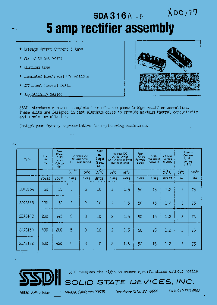 SDA316E_1306422.PDF Datasheet