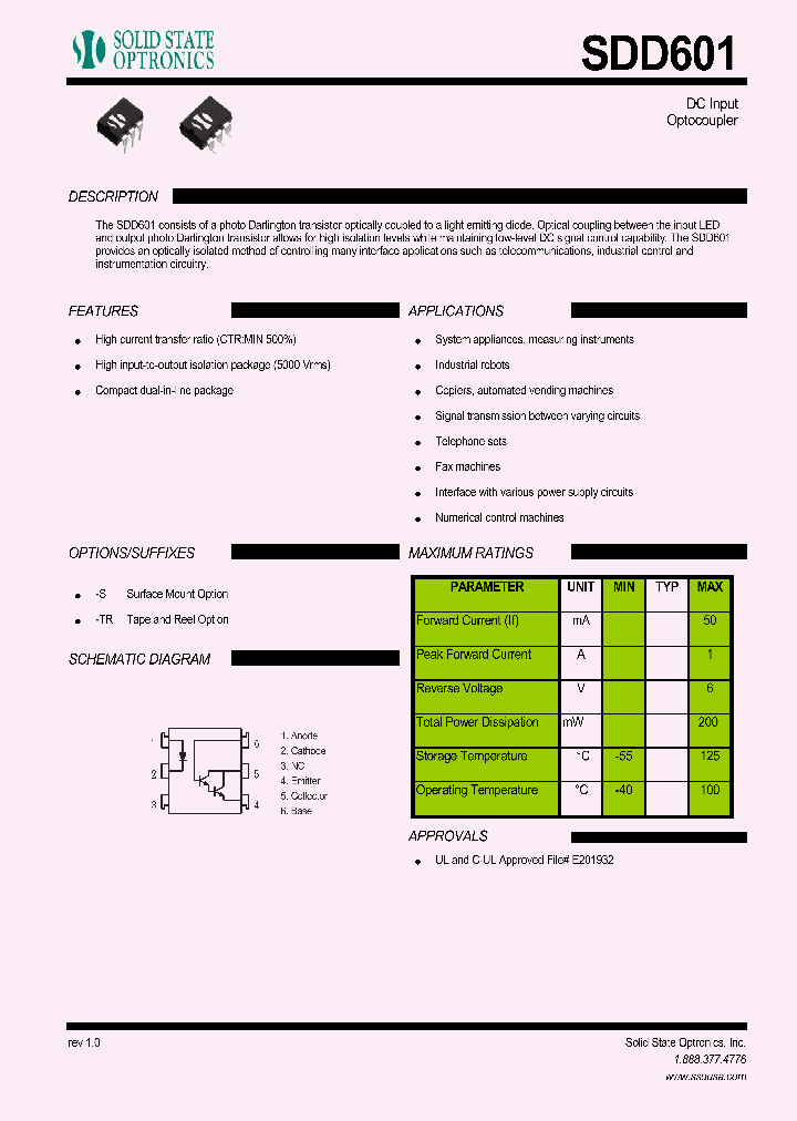 SDD601_1306530.PDF Datasheet