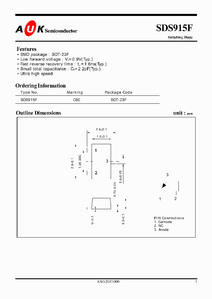 SDS915F_1306763.PDF Datasheet Download --- IC-ON-LINE