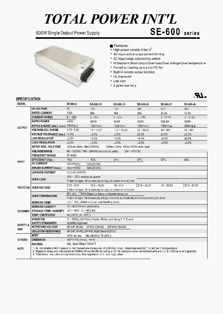 SE-600-5_1306860.PDF Datasheet