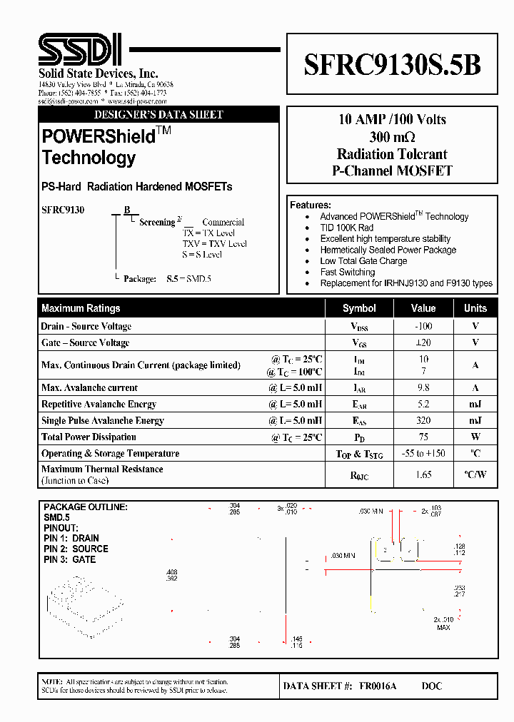 SFRC9130S5B_1307777.PDF Datasheet