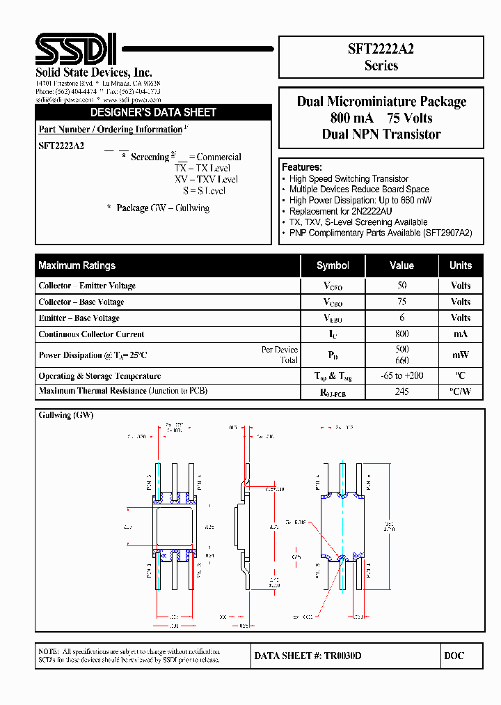 SFT2222A2_1038807.PDF Datasheet