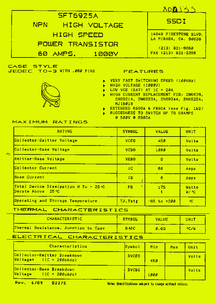 SFT6925A_1307861.PDF Datasheet