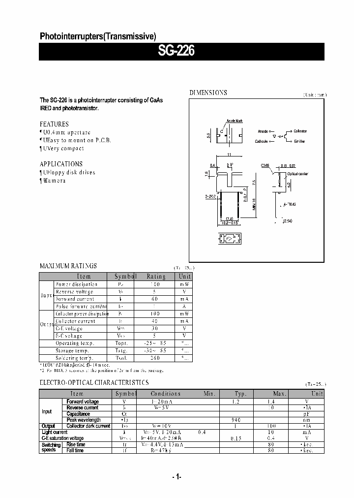 SG-226_1307945.PDF Datasheet Download --- IC-ON-LINE