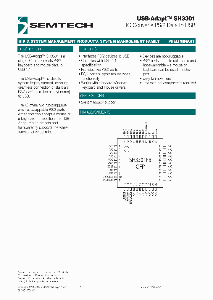 SH3301FB_1308318.PDF Datasheet Download --- IC-ON-LINE
