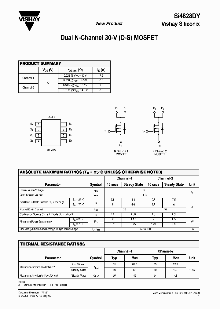 SI4828DY_1308868.PDF Datasheet