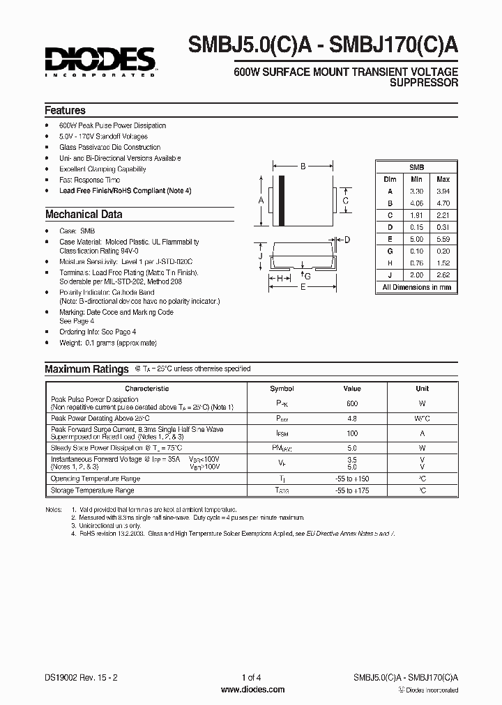 SMBJ50A-13-F_1160219.PDF Datasheet