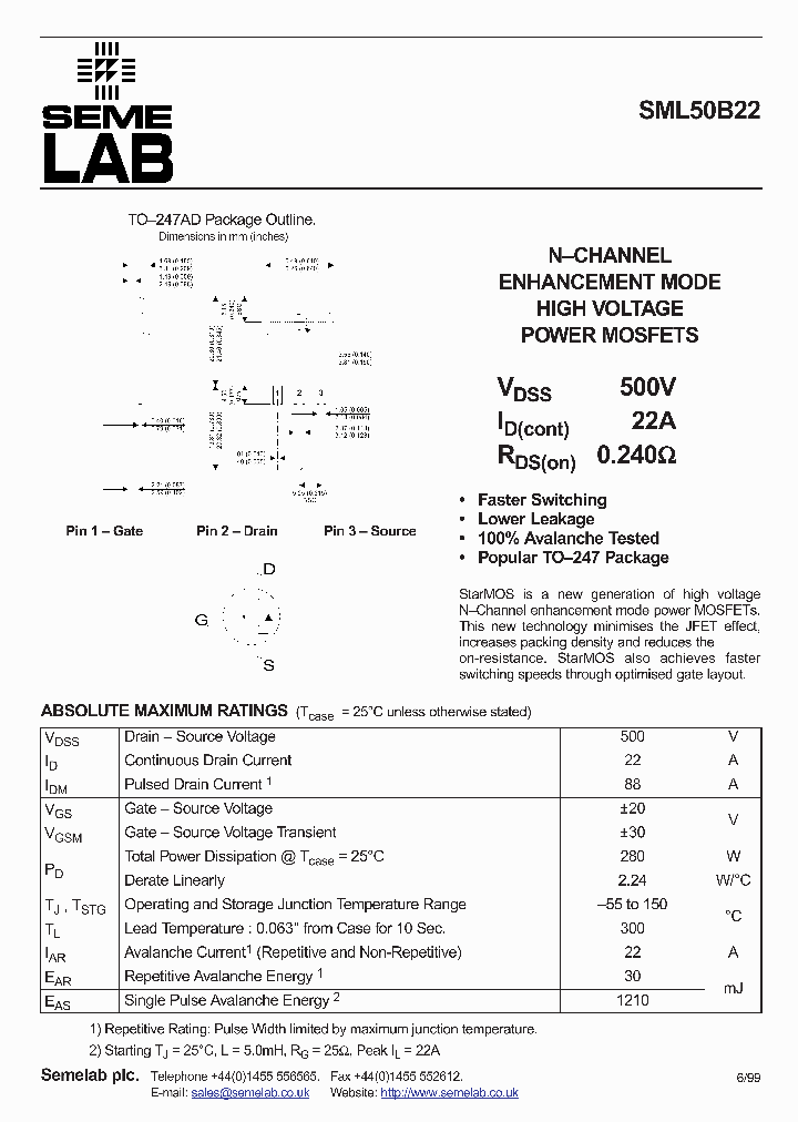 SML50B22_1170513.PDF Datasheet