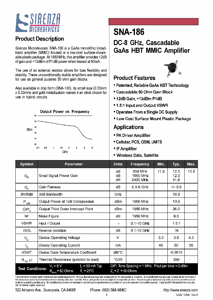 SNA-186-TR1_1088608.PDF Datasheet