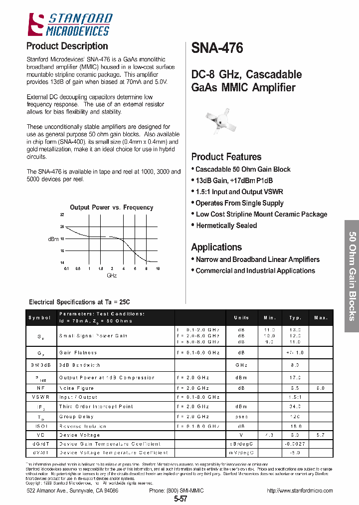 SNA-476-TR3_1313973.PDF Datasheet