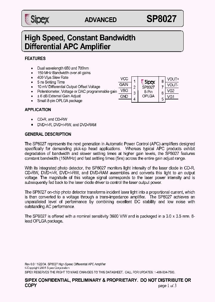 SP8027CG_1315175.PDF Datasheet