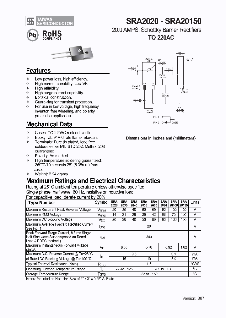 SRA20100_1109208.PDF Datasheet