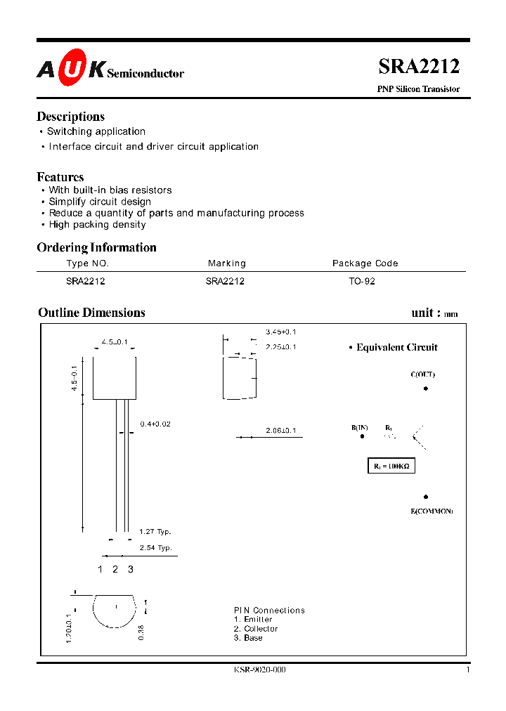 SRA2212_1316192.PDF Datasheet