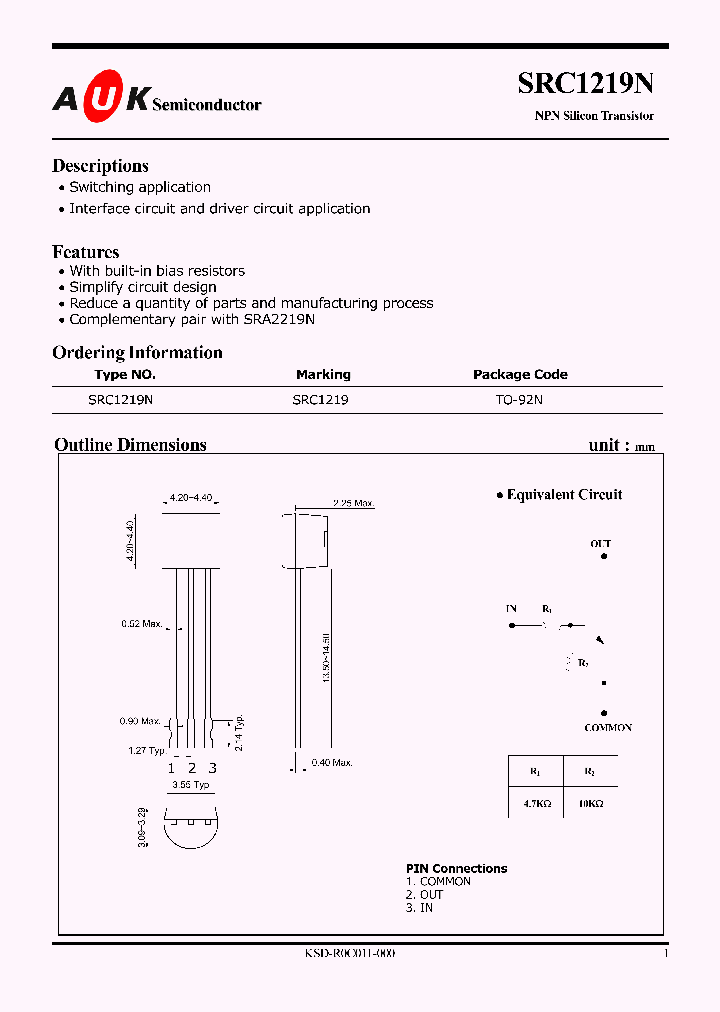 SRC1219N_1316347.PDF Datasheet