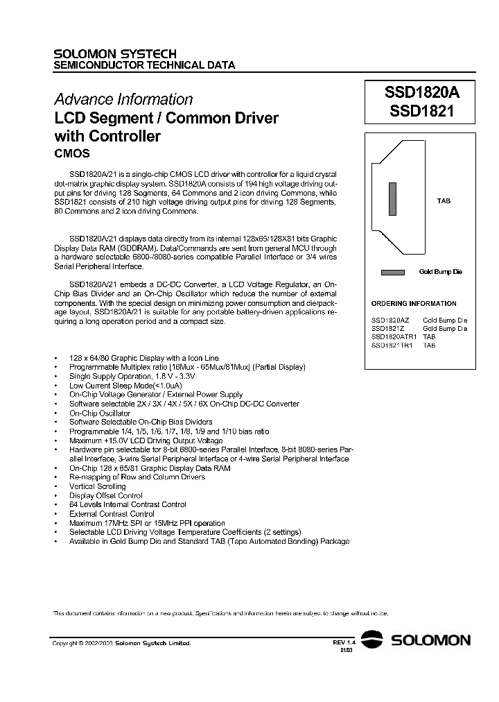 SSD1821Z_1316669.PDF Datasheet