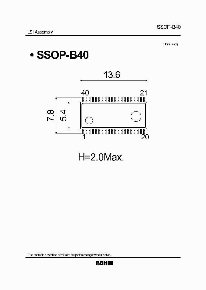 SSOP-B40_1316848.PDF Datasheet