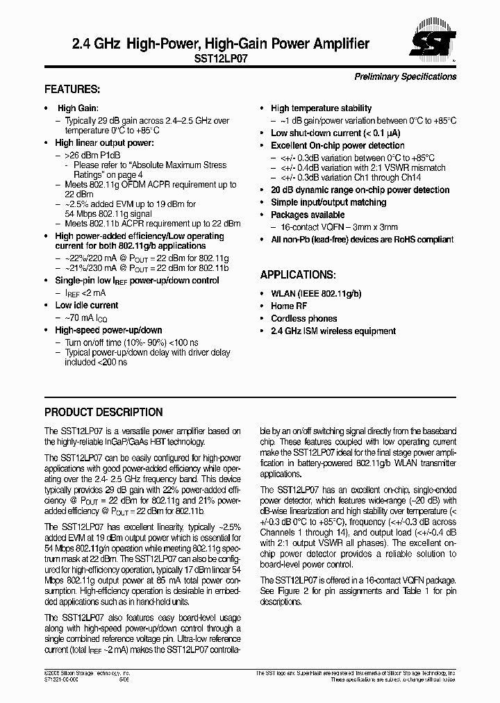 SST12LP07-QVCE-K_1316959.PDF Datasheet