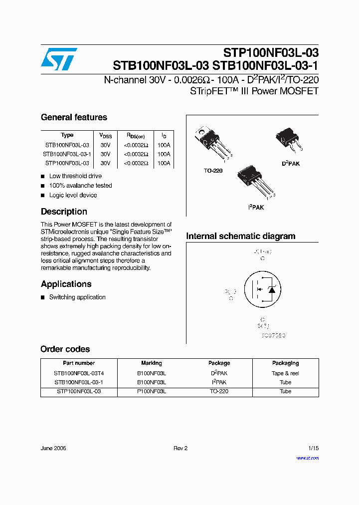 STB100NF03L-03-1_1107333.PDF Datasheet