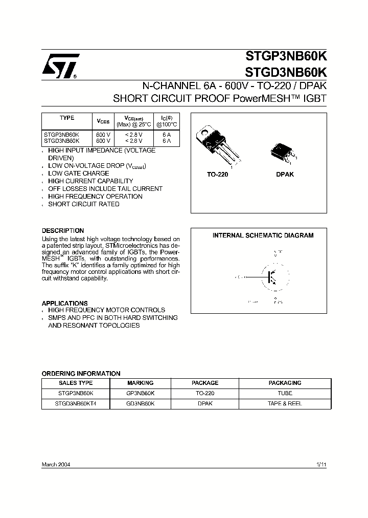 STGP3NB60K_1318289.PDF Datasheet
