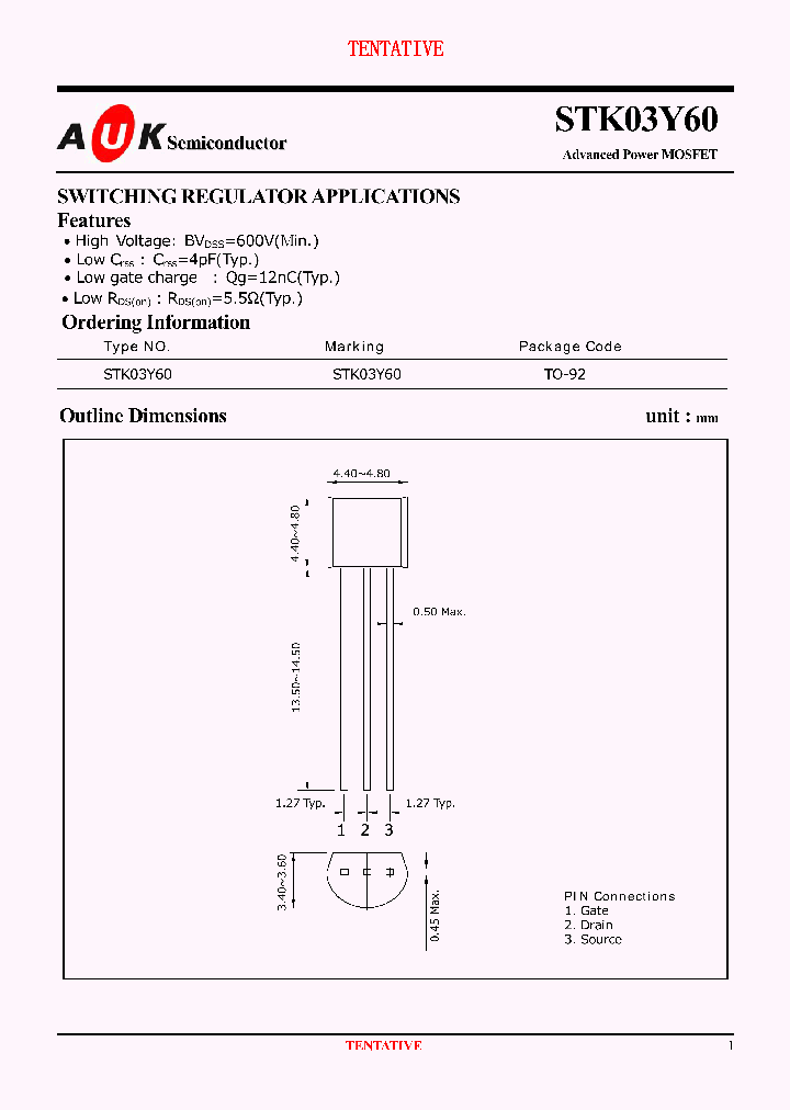 STK03Y60_1031510.PDF Datasheet