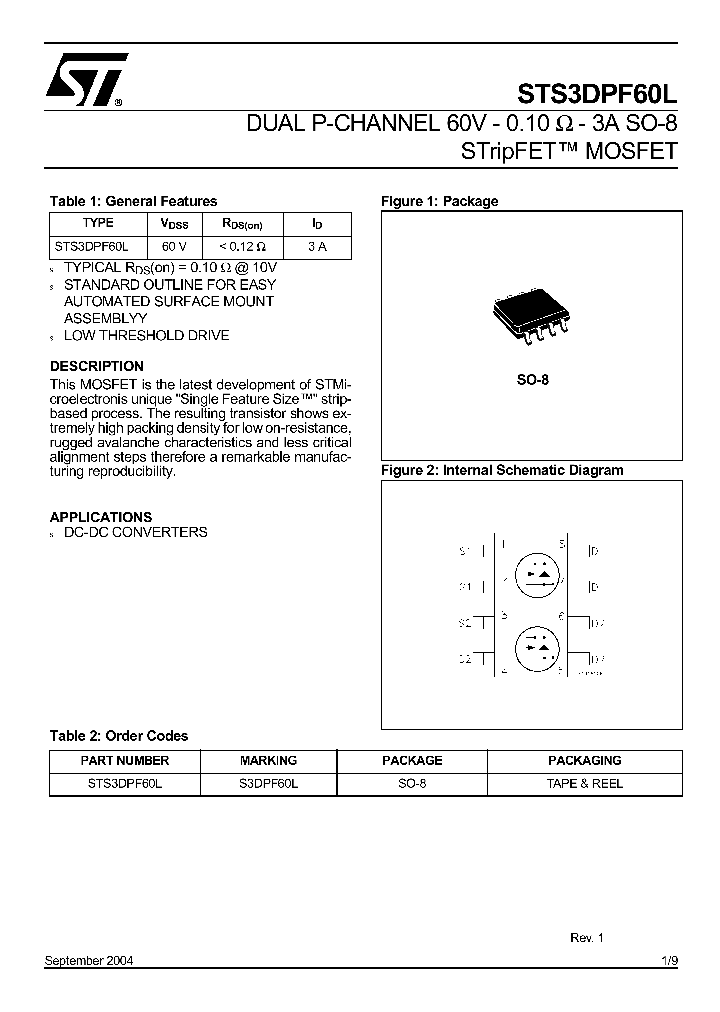 STS3DPF60L_1319368.PDF Datasheet