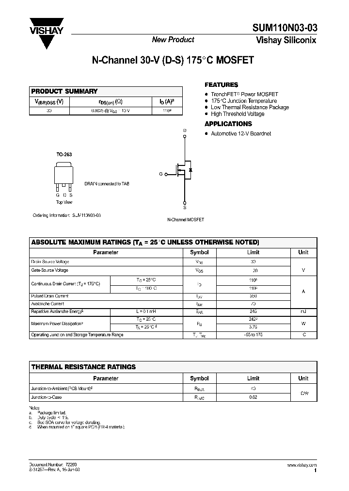 SUM110N03-03_1319795.PDF Datasheet